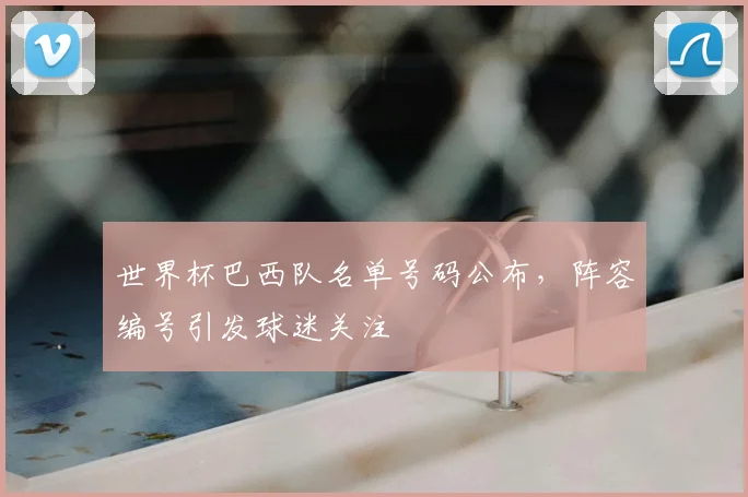 世界杯巴西队名单号码公布，阵容编号引发球迷关注